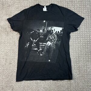Delta Soft Dr Dre Snoop Dogg Graphic T-Shirt Black Hip Hop Rap Tee Mens Medium